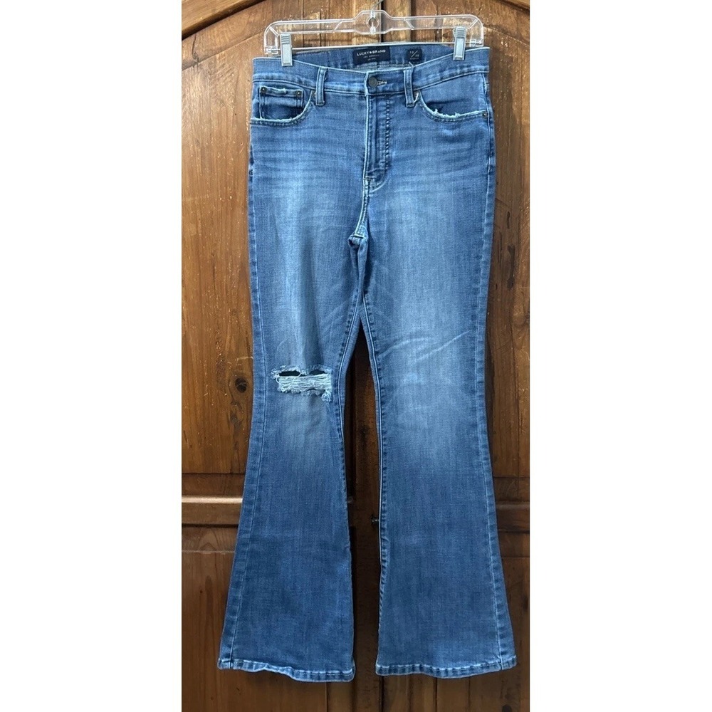 Women's High Rise Flare Stevie Lucky Brand Jeansβ Stretch Sz 10/30